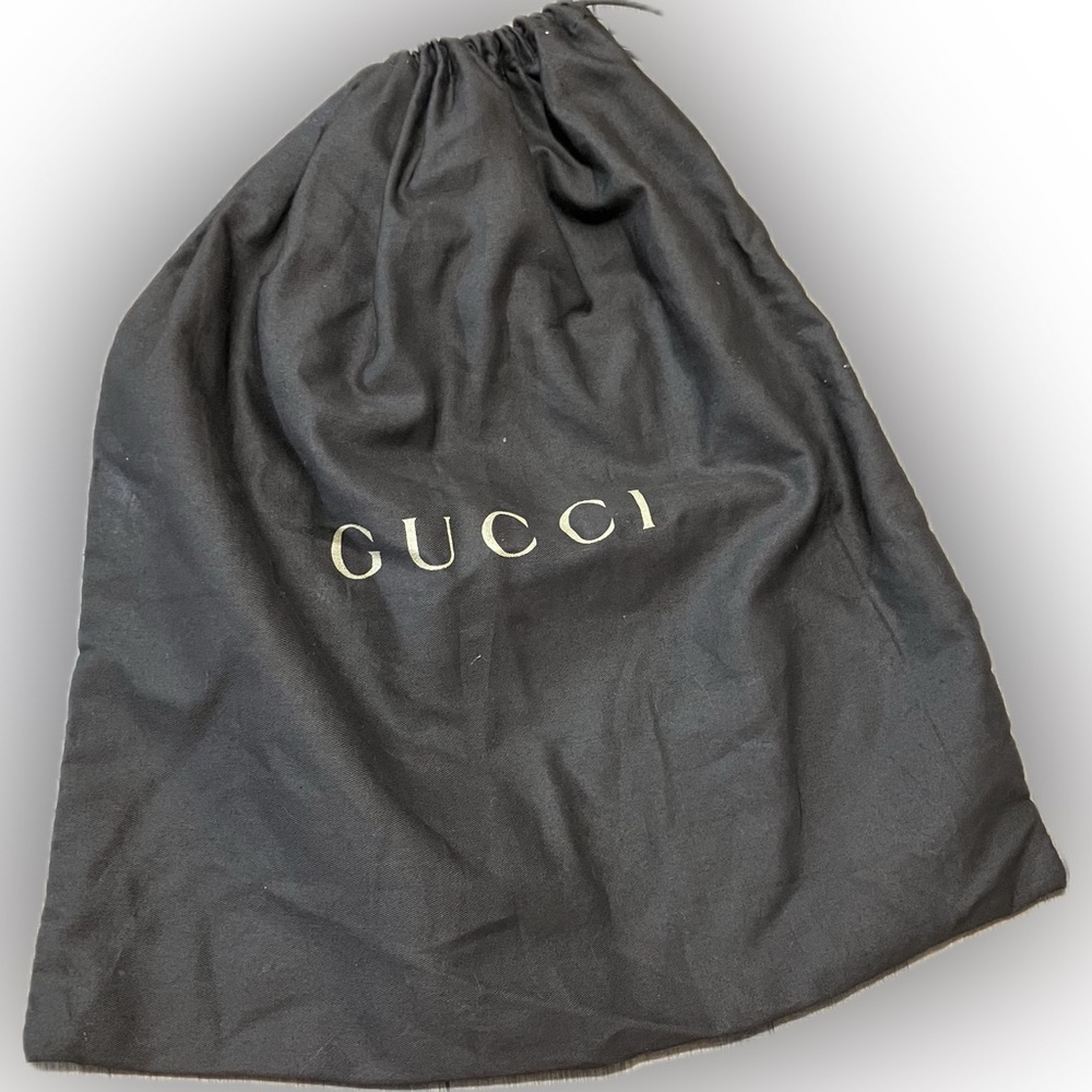 Gucci Authentic Monogram Logo Drawstring Dustbag - image 1
